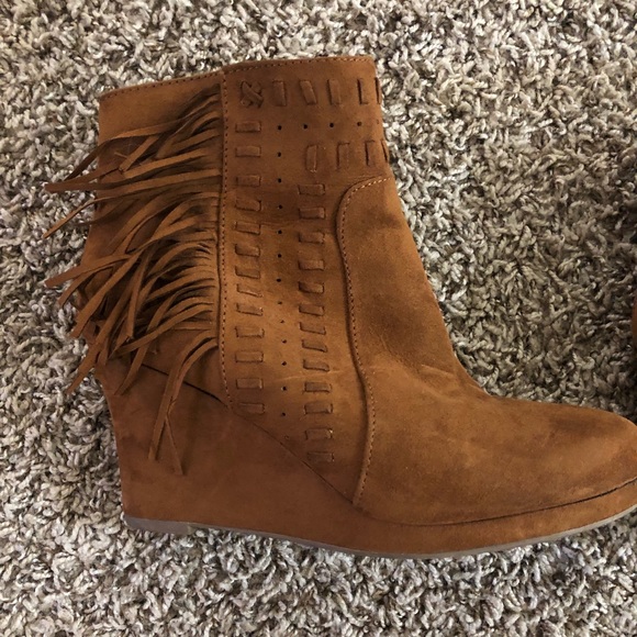 Suede Boho Booties - Picture 2 of 6